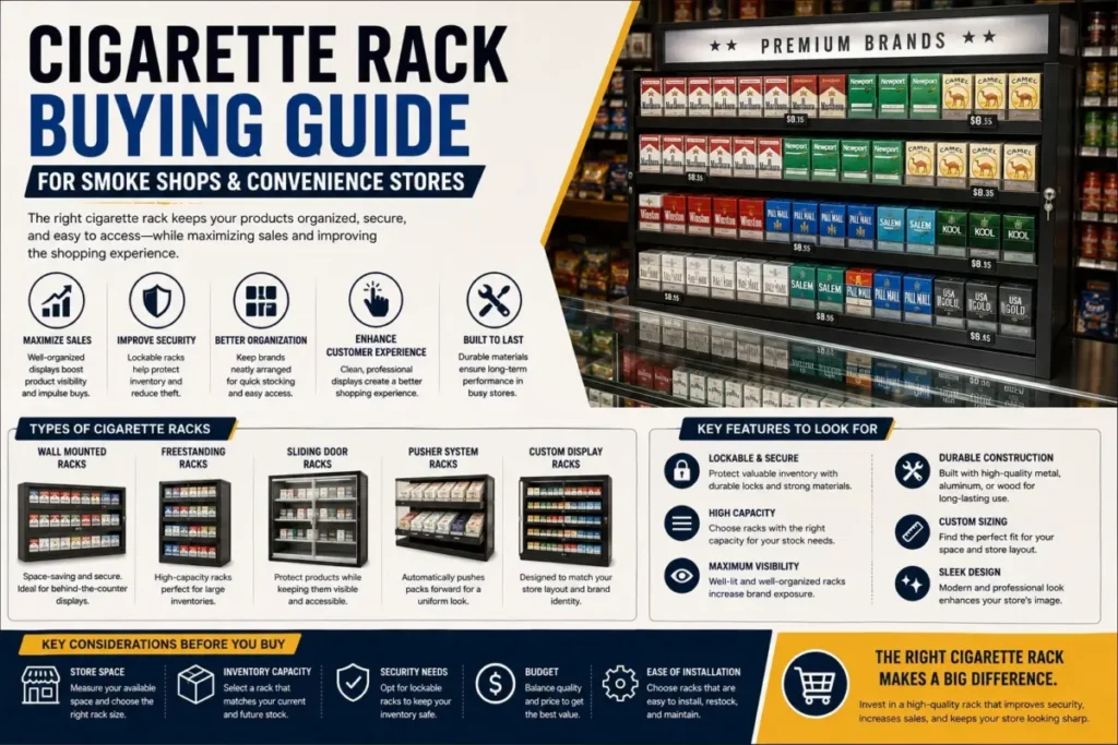 Cigarette Rack Buying Guide for Smoke Shops