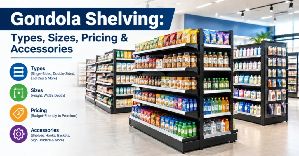 Gondola Shelving: Types, Sizes, Pricing & Accessories