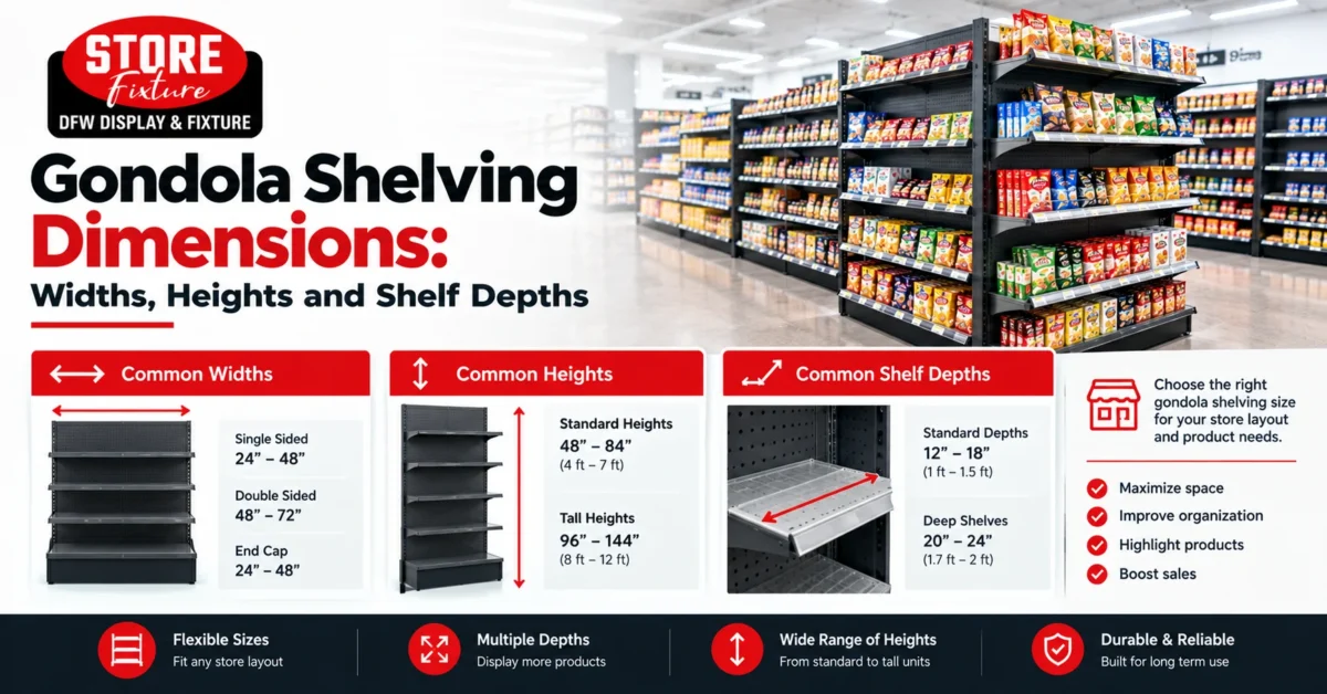 Gondola Shelving Dimensions Guide